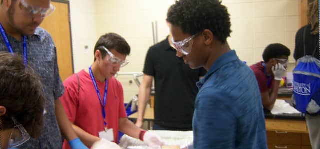 Multi-Ethnic Men in Engineering Camp